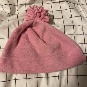 Girls sparkly light pink toboggan